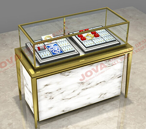 New design jewelry showcases in JOVA DISPLAY FURNITURE