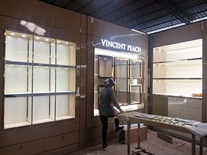 jewelry store display cases for USA project
