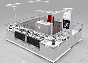 Jewelry kiosk design for shop in the mall